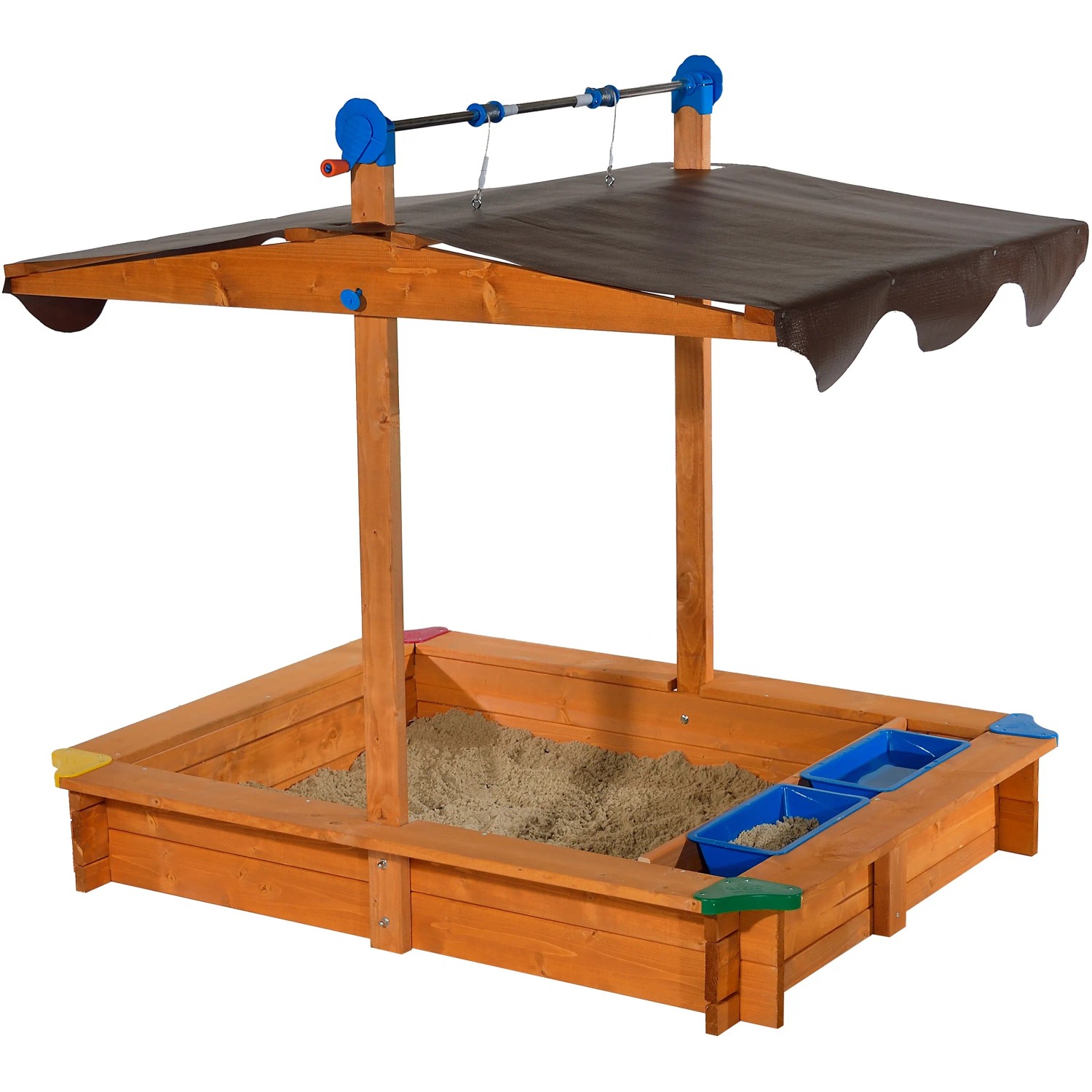 E-shop Gaspo Pieskovisko Lea s výškovo nastaviteľnou strieškou, 137 x 105 cm