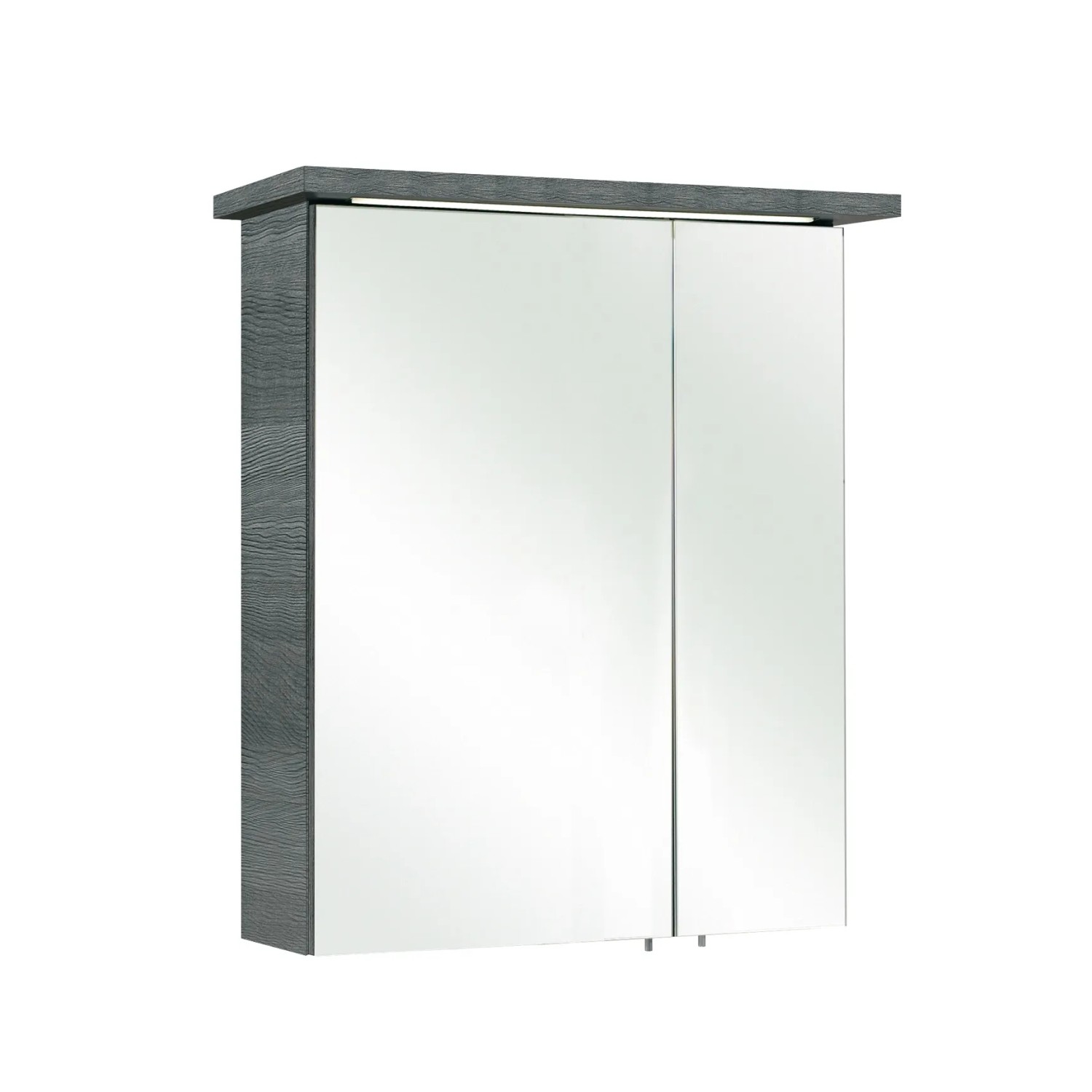 E-shop Pelipal Zrkadlová skrinka s LED osvetlením Quickset 328, grafit, 72 x 60 x 20 cm