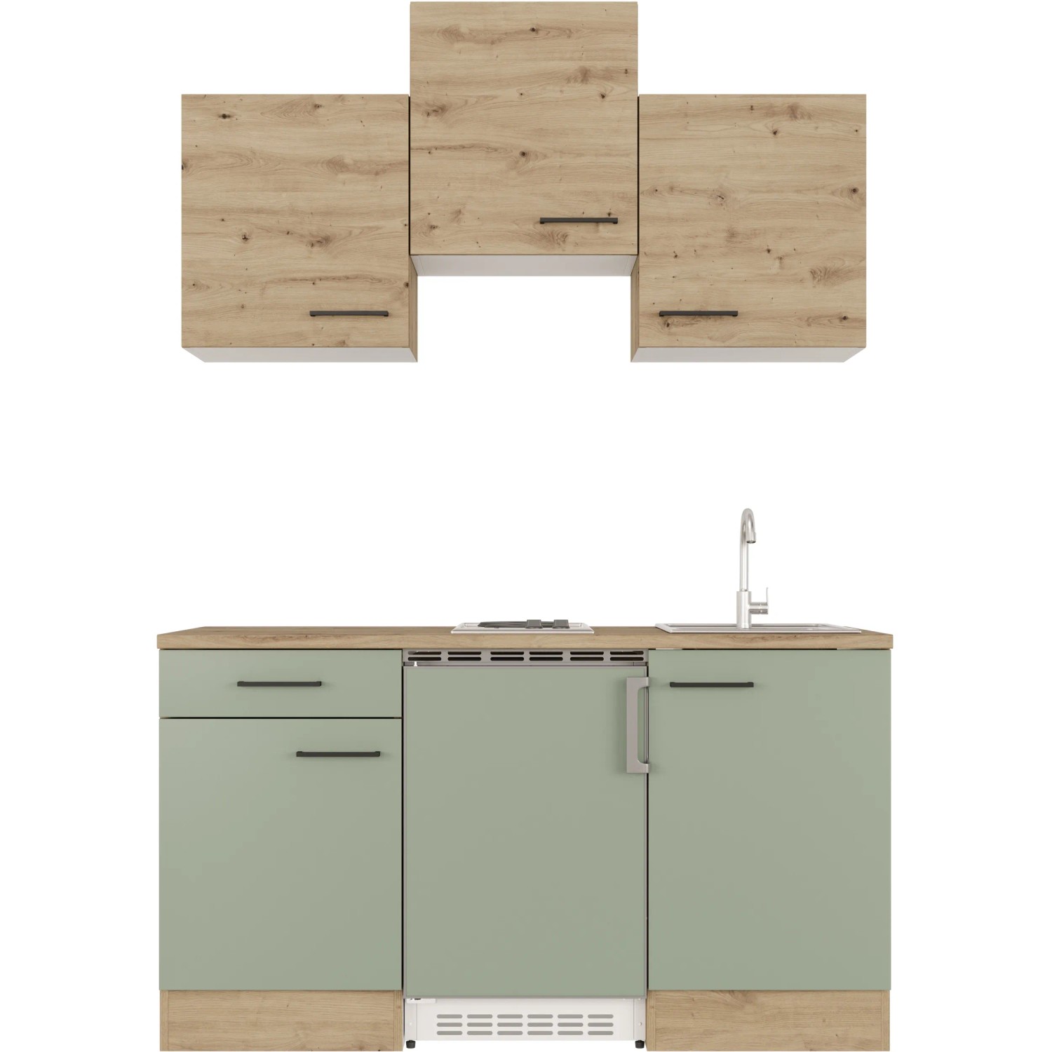 E-shop Flex-Well Kuchyňa Cara 150 cm/typ 1 - chladnička/varná doska/drez