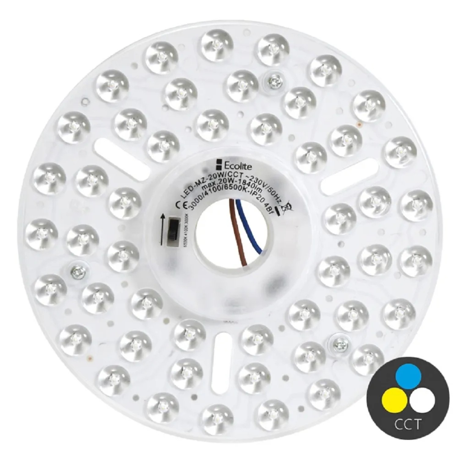 E-shop Ecoplanet Magnetický SMD modul 20W 1840lm 3000-6000K, pr. 17 x 2,3 cm
