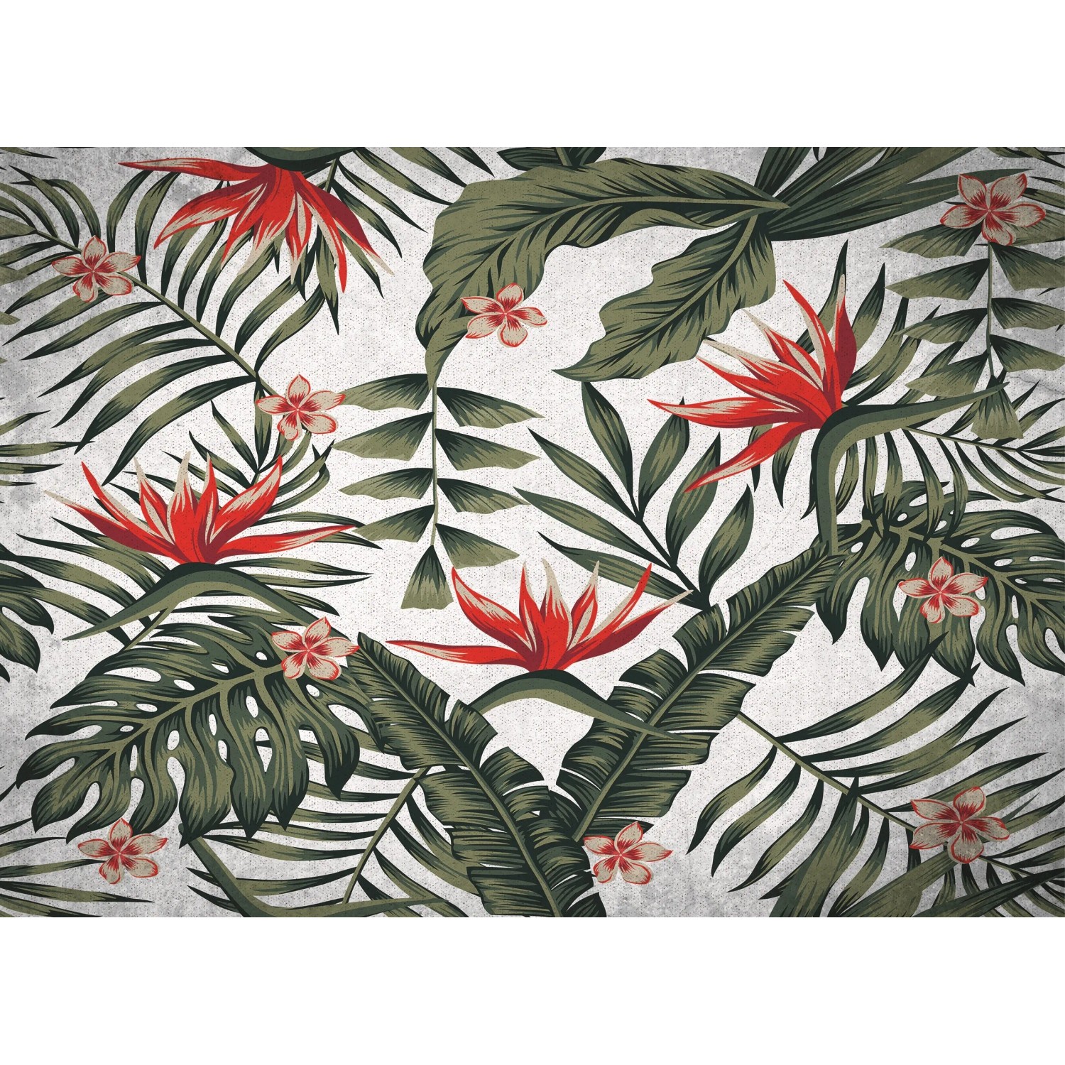 E-shop Crearreda Samolepiaca kuchynský panel 67279 červené kvety, 470 x 650 mm