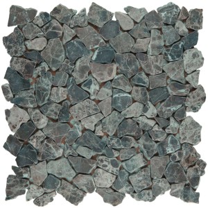 Marmurová mozaika Marron Emperado Dark, 30,5x30,5 cm. Mozaika z prírodného kameňa do kúpeľne a kuchyne.