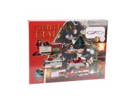 Dekoratívny vianočný vláčik svietiaci a vydávajúci zvuky, 22dielna sada, 283 cm