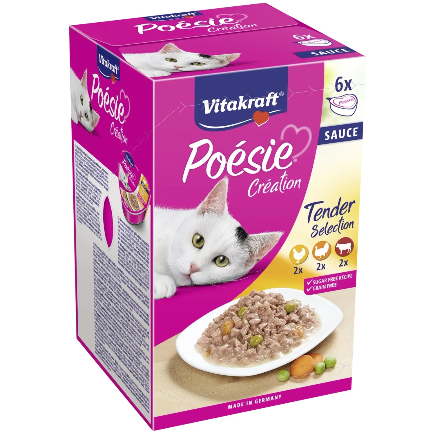 E-shop Vitakraft Kapsičky pre mačky Multipack Poésie Creation v omáčke 6 x 85 g