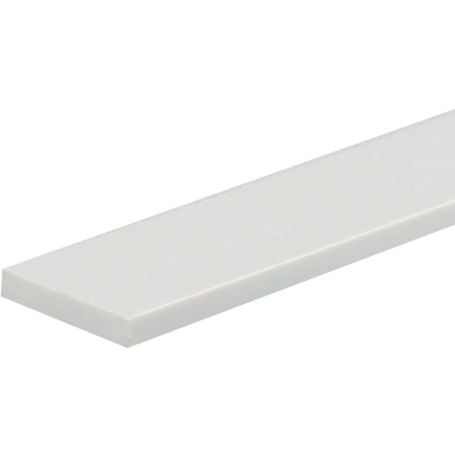 E-shop Arcansas Plochý profil PVC biely matný 25 x 3 x 1000 mm