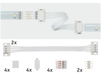Paulmann Univerzálny konektor na LED pásiky 2 ks v balení biely