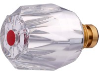 Akrylátová rukoväť k vodovodnej batérii, pr. 21 mm (G 1/2), teplá