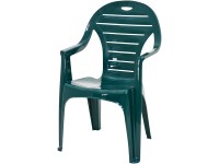 IDEA Europe Plastová stolička Lille zelená cca 90 x 56 x 52 cm