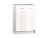 Black&White Style Spodná skrinka Eco D60, lesklá biela, 81,5 x 60 x 45,6 cm