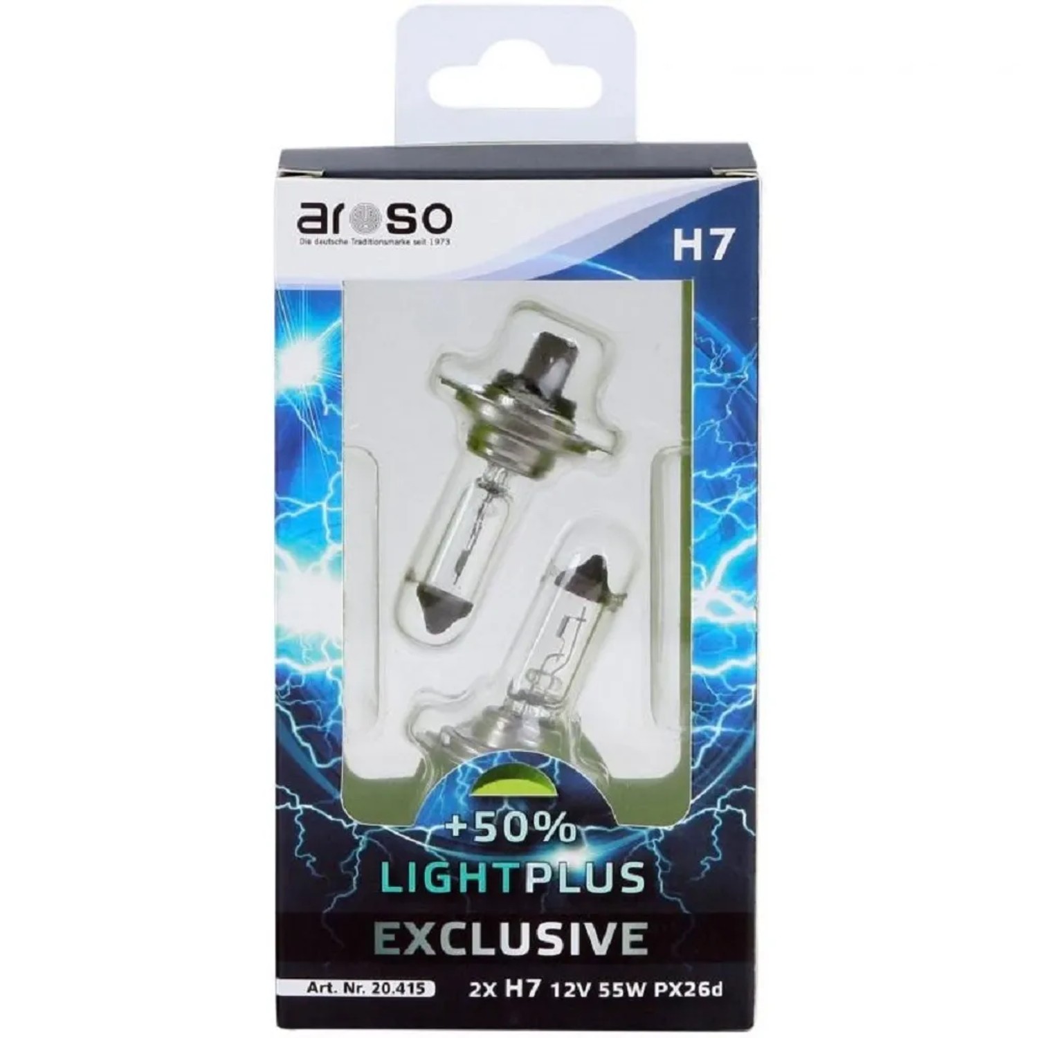 E-shop Aroso Autožiarovka Light Plus H7 12V 55W PX26d, 2 ks