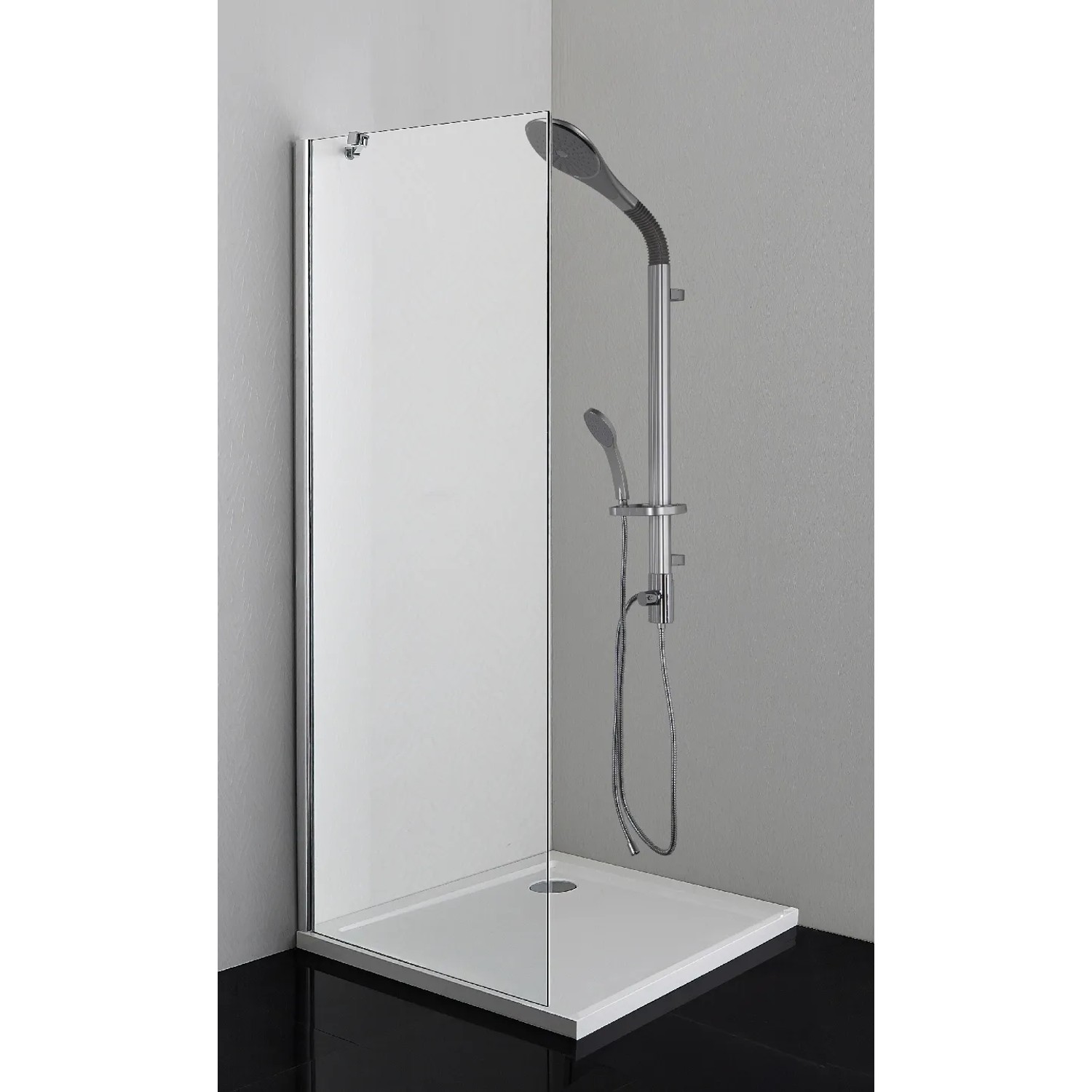 E-shop Sanotechnik Sprchová zástena Sanoflex Young MF90, 6 mm, chróm, 85-87 x 195 cm