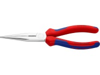 Knipex Polguľaté kliešte s čepieľkami, chrómované, viaczložkové návleky, 200 mm