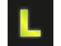 Conacord Reflexné domové písmeno L, žlté, 8 cm