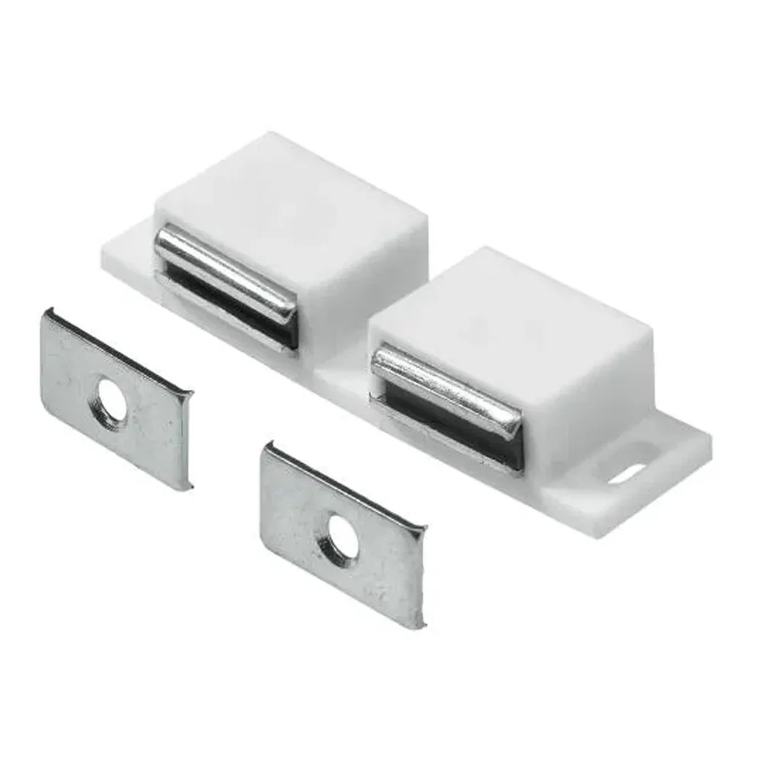 E-shop Hettich Nábytkový magnet, kov/plast, 2x 3 kg, biela