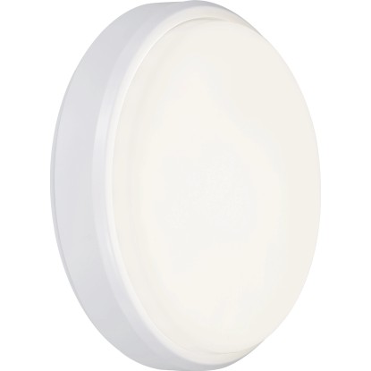 Okrúhle nástenné LED svietidlo, 18 W, 1400 lm, 4000 K, biela, pr. 21 cm