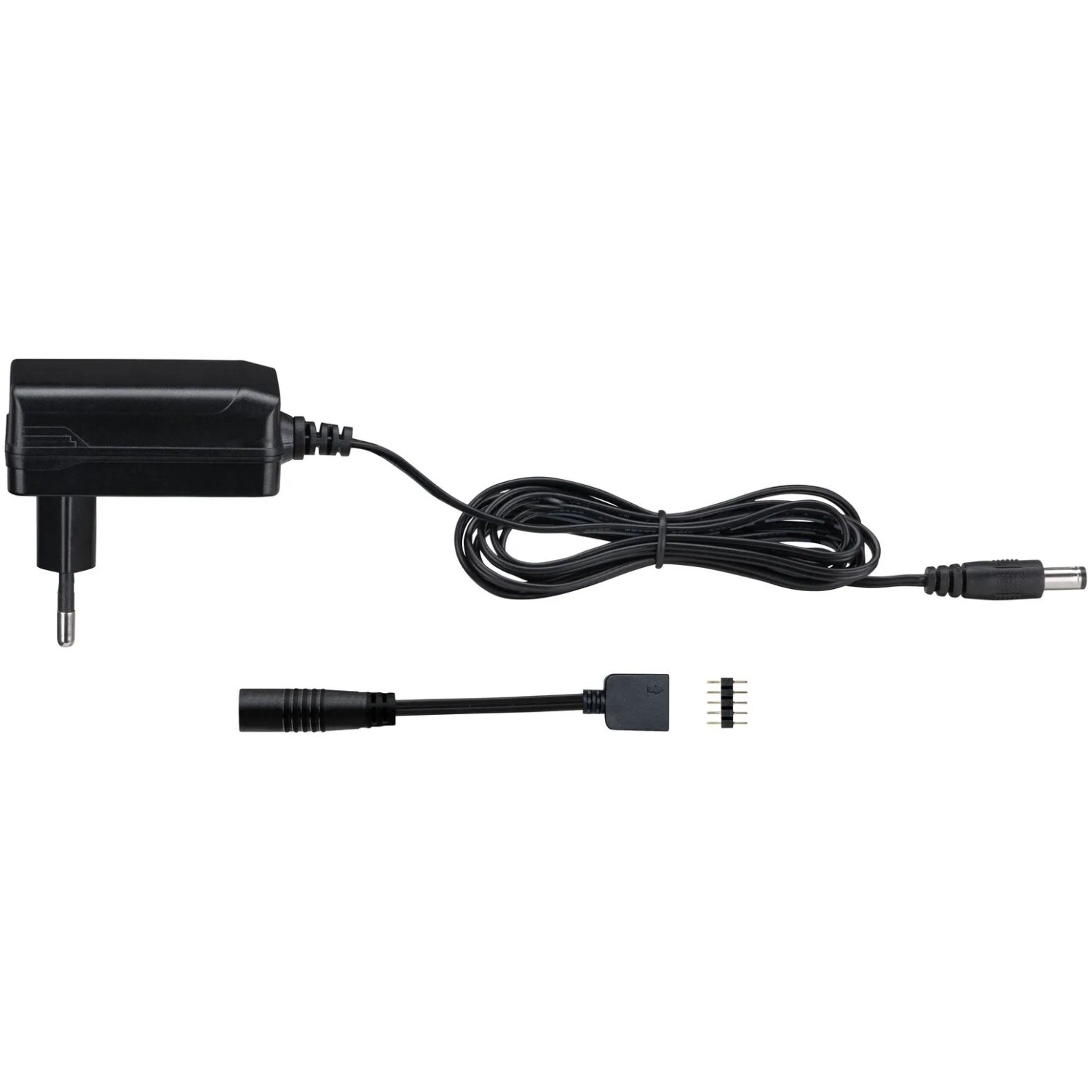 E-shop Paulmann Univerzálny LED napájací zdroj Plug-In 12 W 230/24 V DC čierny plast