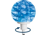 OBI Solárna záhradná LED lampa Termoli s modrým dekoračným prvkom