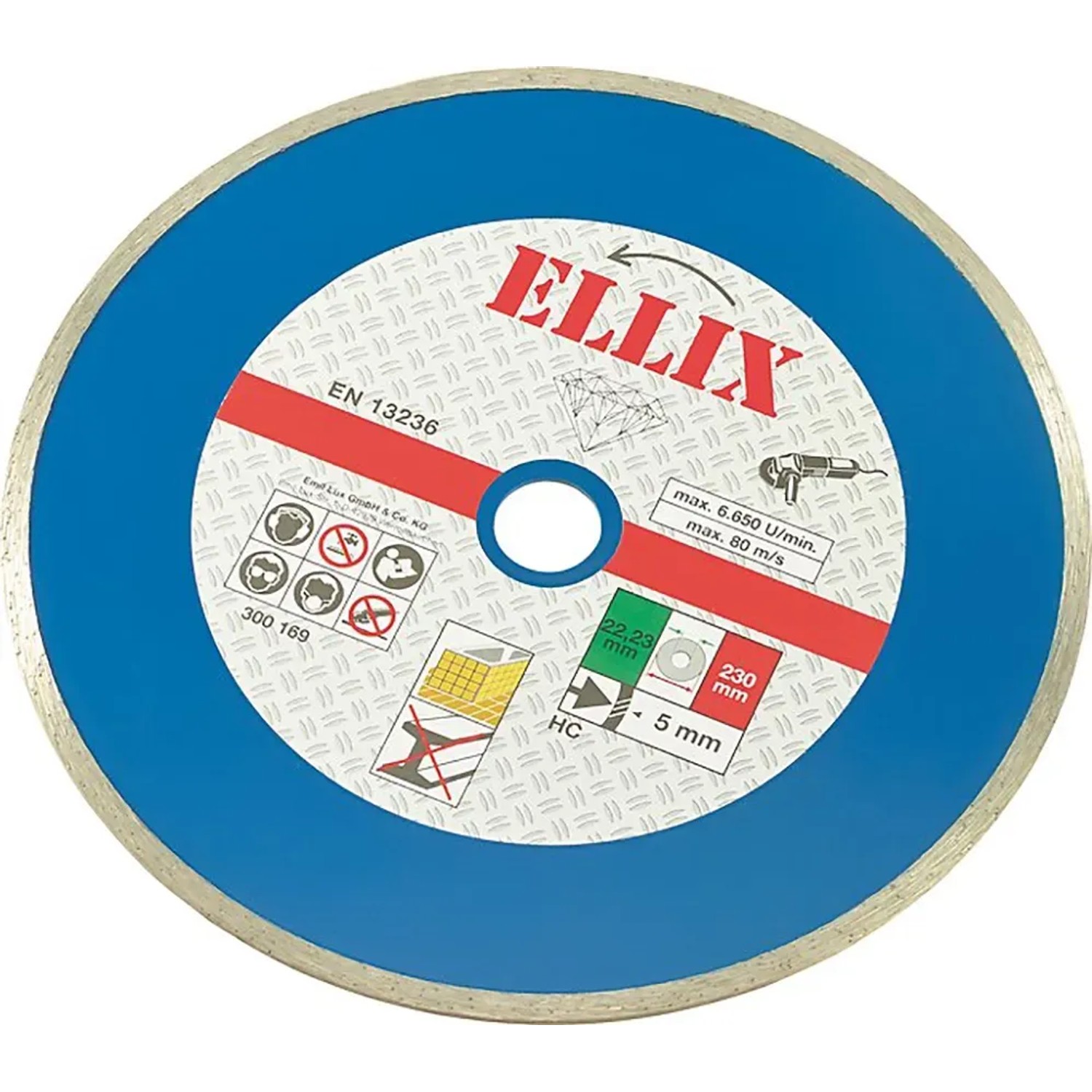 E-shop Ellix Diamantový rezný kotúč na dlaždice pr. 230 mm