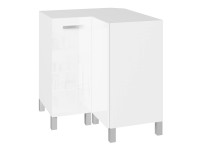 Black&White Style Spodná rohová skrinka Nikki DN90 biela, 81,5 x 79 x 79 cm