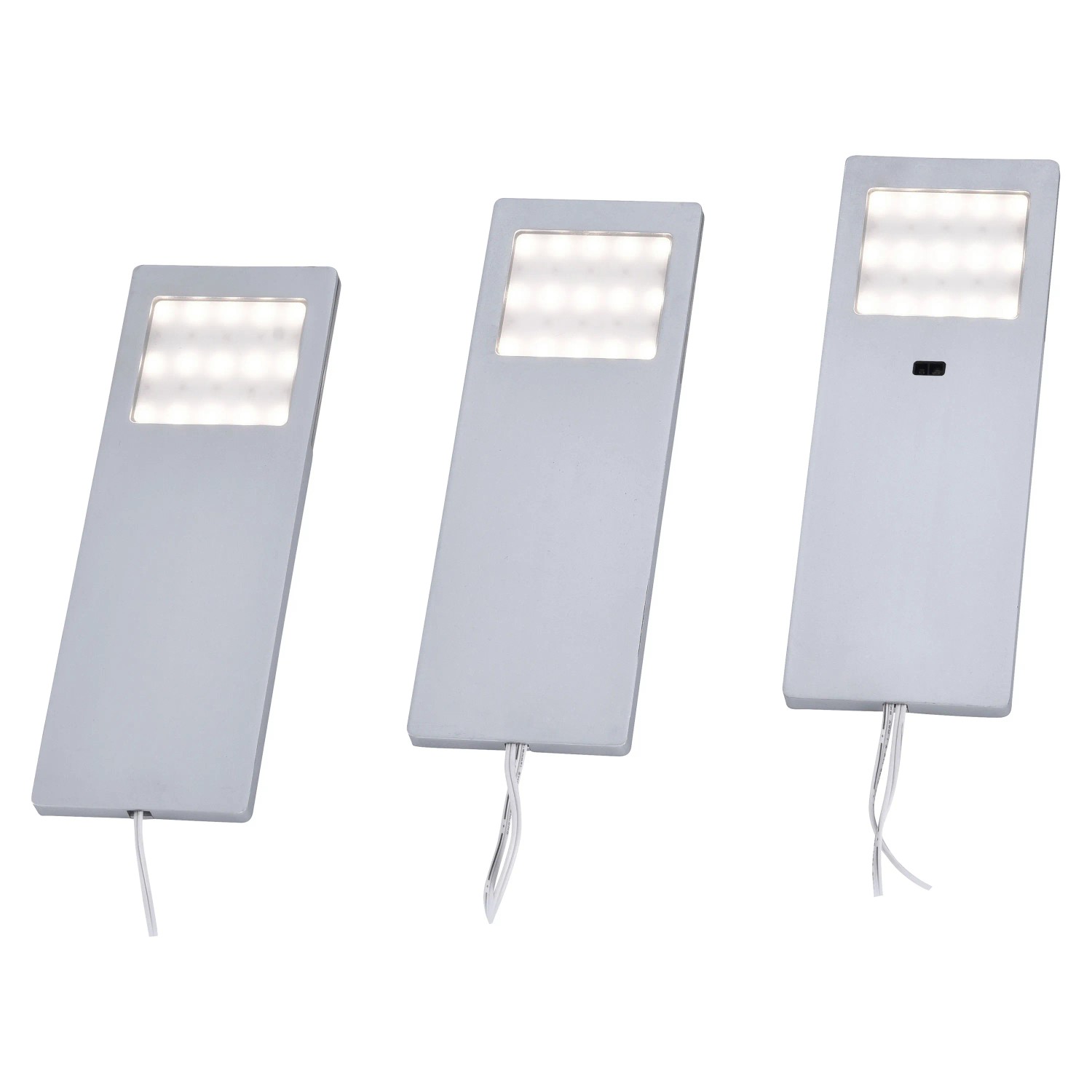 E-shop Paul Neuhaus Podhľadové LED svietidlá Helena, 6W, 720lm, 0,7 x 6,6 x 19 cm, 3 ks
