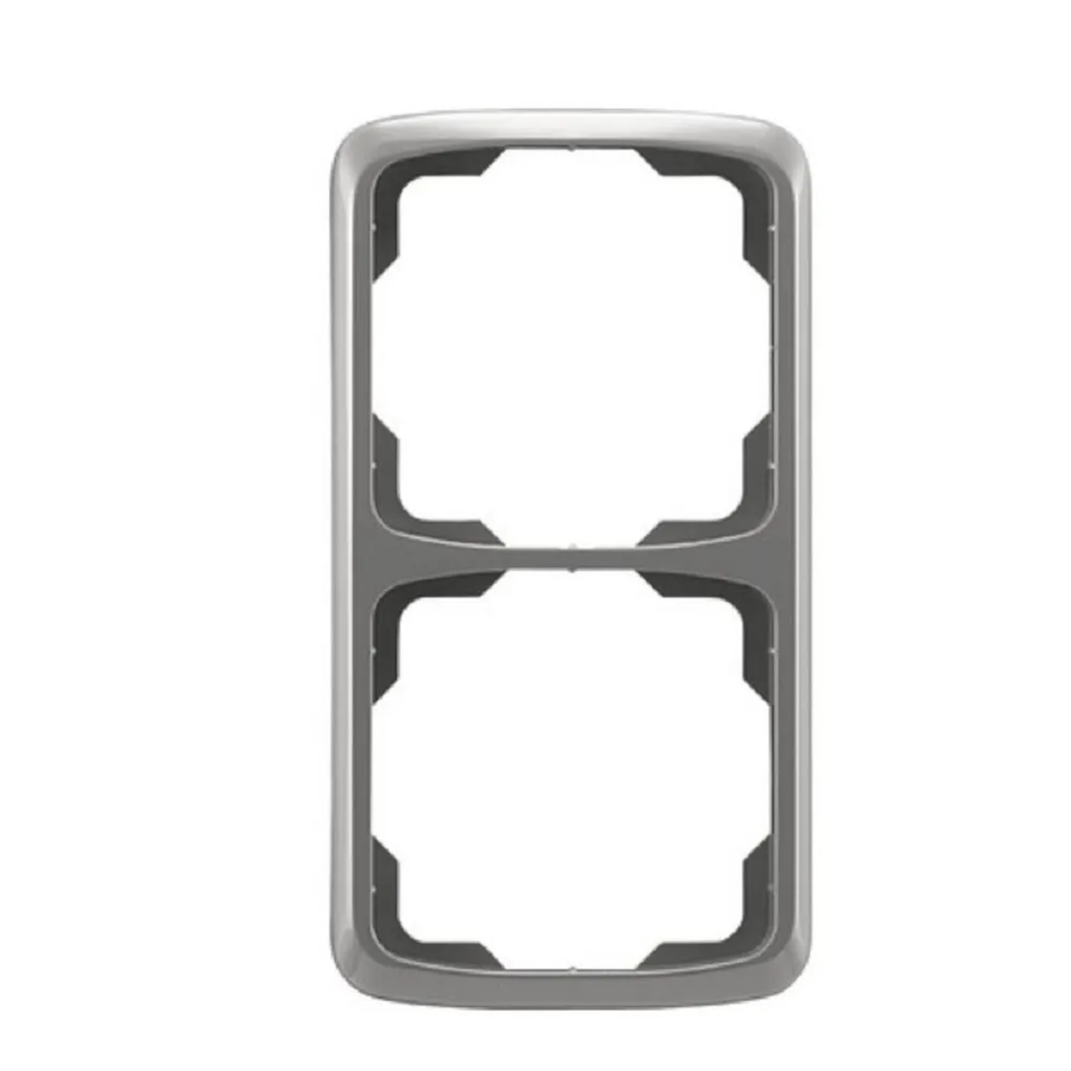 E-shop ABB 2násobný rámček TANGO 3901A-B21 S2, dymovo sivý, 11,5 x 156 x 81 mm
