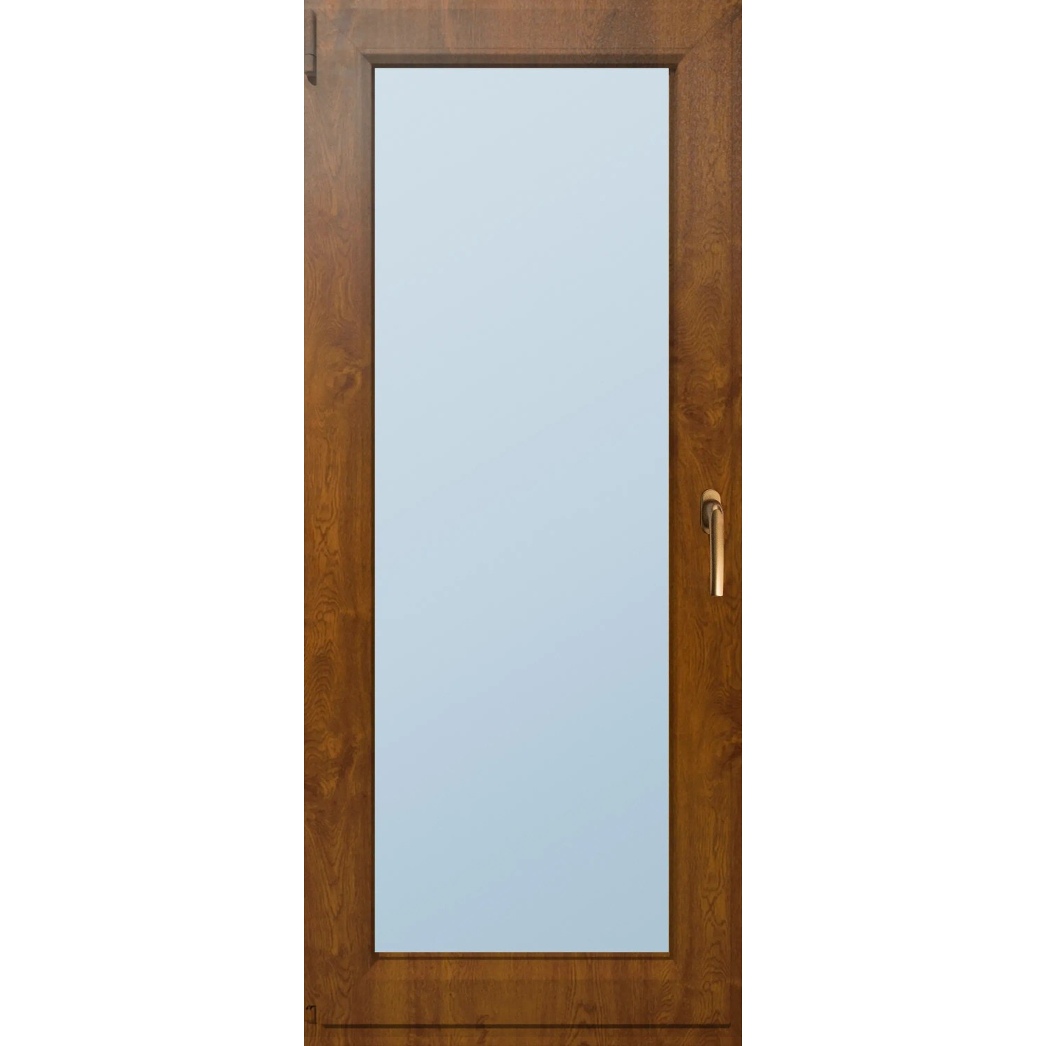 E-shop PVC balkónové 4-komorové dvere otočné/výklopné zlatý dub, 210 x 80 cm, Ľ