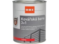 OBI Kováčska farba 3v1 lesklá čierna 375 ml