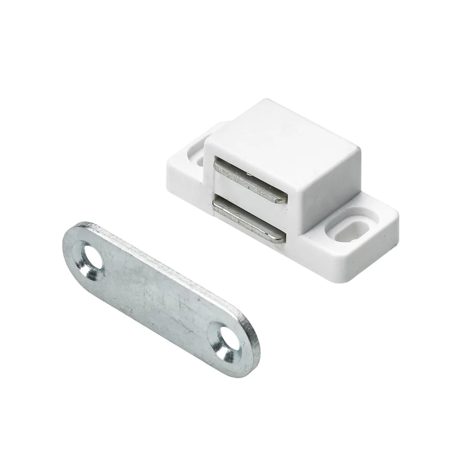 E-shop Hettich Magnetická západka, 2 kg, biela, 36 x 13 x 17 mm, 4 ks