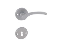 COBRA Rozetové dverové kovanie LAURA-R ECONOMY BB sivá