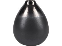 Váza Minimalist Zen keramika 12,8 cm x priemer 10,2 cm čierna