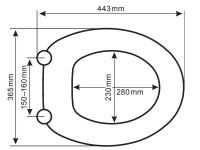 WC sedátko s termoplastom