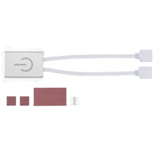 Paulmann LED dotykový spínač, max. 60W, strieborný, pre LED pásy.