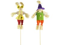 Zapichovacia figúrka - slamená bábika/panáčik, 2 prevedenia, 42 cm