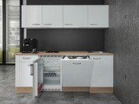Flex-Well Kuchyňa Valero 210 cm/typ 5 - chladnička/varná doska/umývačka
