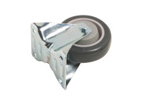 OBI Neotočné koliesko s obručou z termoplastickej gumy, pr. 100 mm, 150 kg