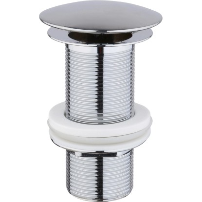 Sanpre Hriadeľový ventil pre odtok vody, lesklý chróm, 10 cm, 1 1/4 palca.