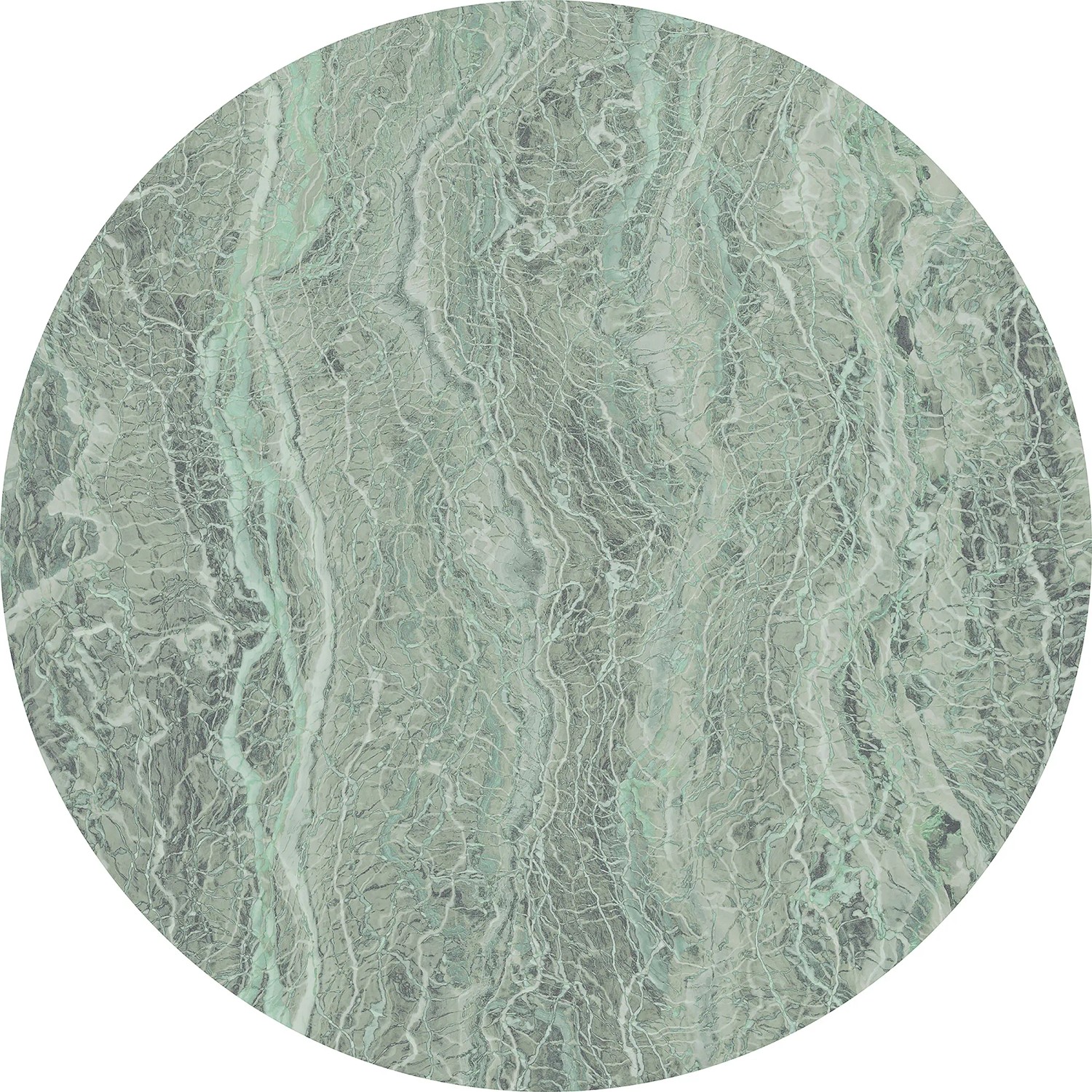 E-shop Komar Samolepiaca vliesová fototapeta Dot Green Marble pr. 125 cm