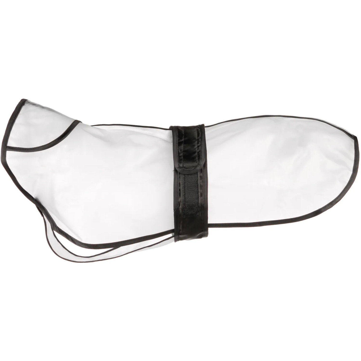 E-shop TRIXIE Pláštenka pre psov Tarbes, priehľadná/čierne popruhy, veľ. S: 34 cm