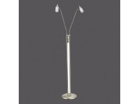 Just Light. Stojaca LED lampa Max, 2x4W, 840lm, 3000K, oceľová, pr. 25 x 161 cm