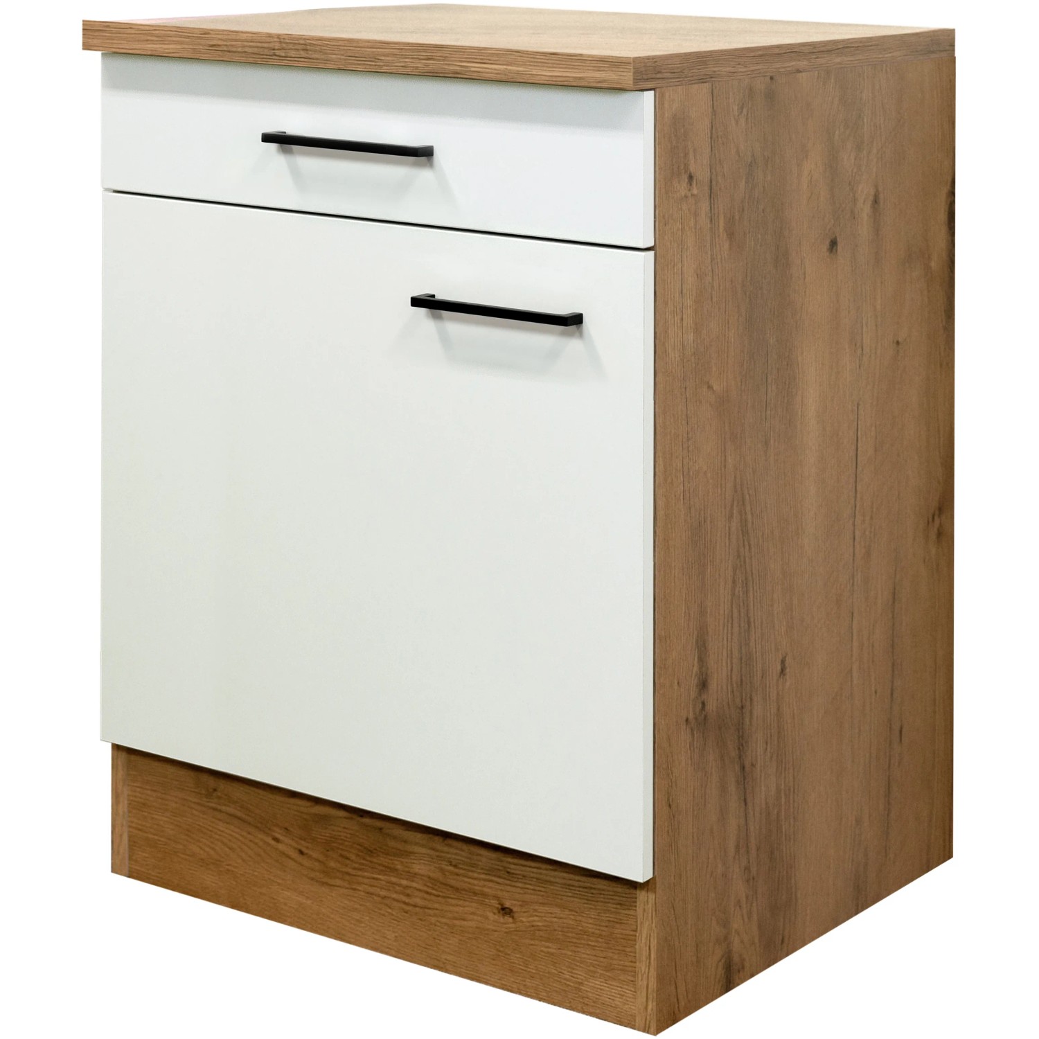 E-shop Flex-Well Kuchynská skrinka Vintea spodná, zásuvky + dvierka, 60 x 85 x 57,1 cm