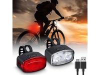 SOLIGHT Set cyklo svietidlá nabíjacie 160 lm predné, zadné červené, USB, čierna