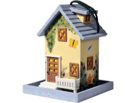 Drevená búdka pre vtáčiky pestrofarebná letný design FSC®