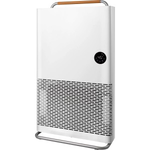 Biely kompaktný konvektor 2200 W WiFi s displejom a držadlom. Elektrický ohrievač pre vnútorné použitie.