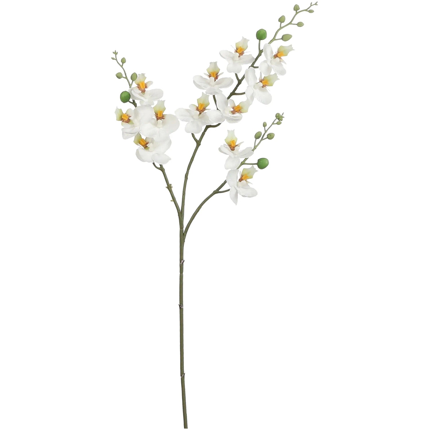 E-shop Mica Decorations Umelá kvetina orchidea, biela, 75 cm