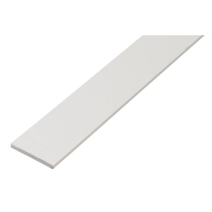 Plochá tyč 3 mm x 30 mm x 1000 mm biela