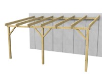 Maone Drevená záhradná pergola ROBIN 1 k stene, 300 x 250 cm (výška 210-230 cm)