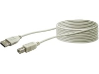 Schwaiger Pripájací kábel USB 2.0 sivý 3 m