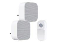 Solight Bezdrôtový domový zvonček 1L74DZ do zásuvky, learn.code, 180m, biela