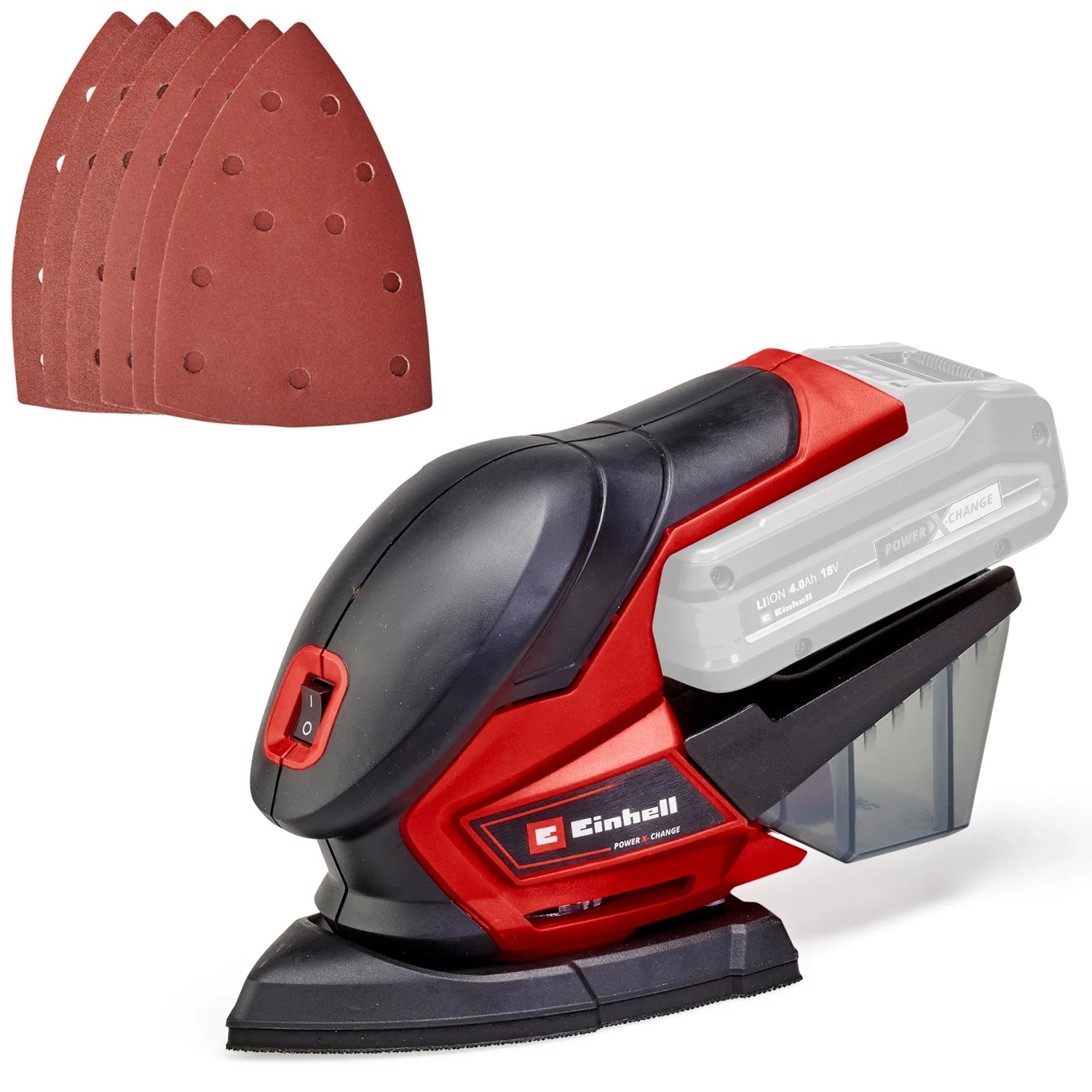E-shop Einhell Power X-Change Viacúčelová aku brúska TE-OS 18/150 Li-Solo