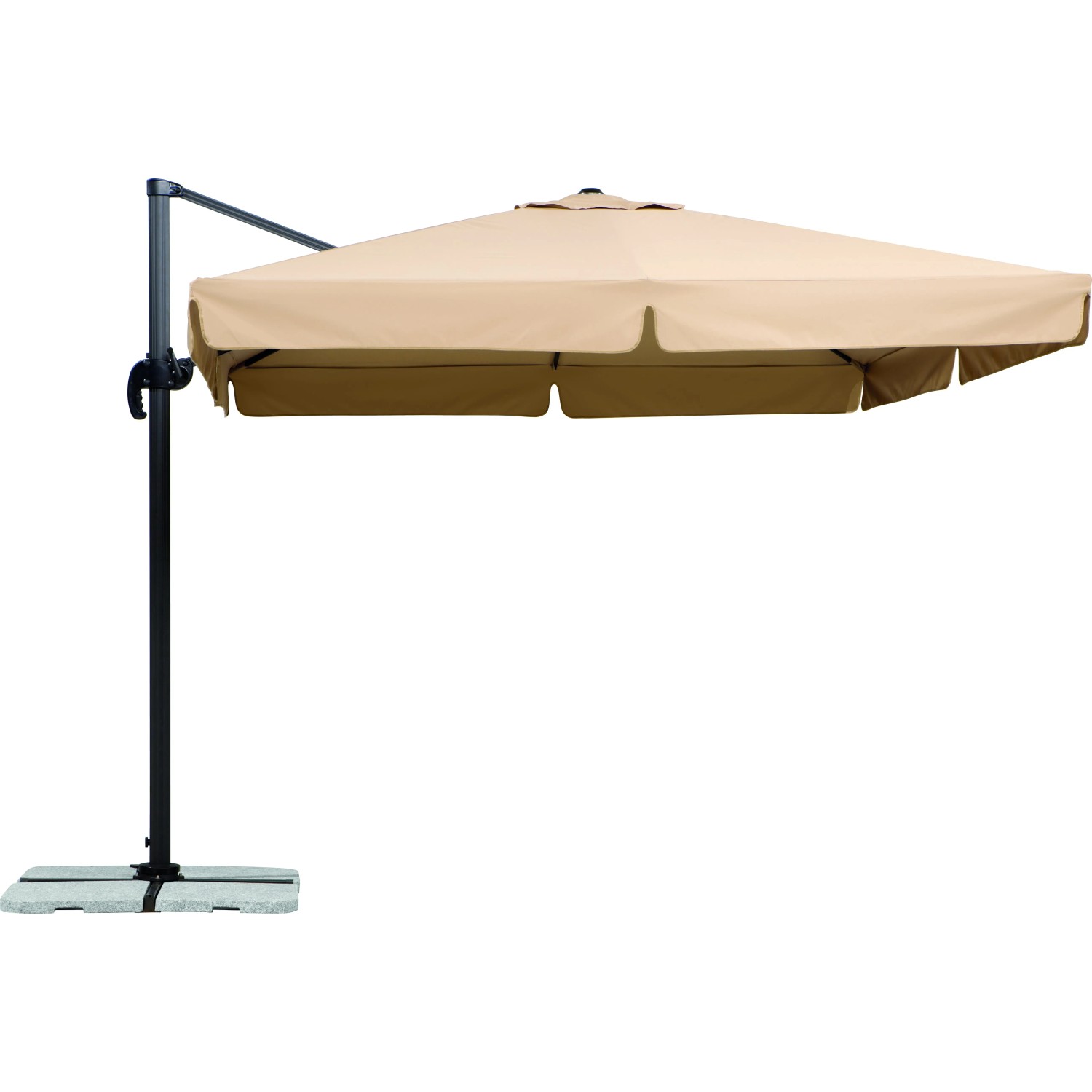E-shop Schneider Slnečník Rhodos prírodný 300 x 300 cm